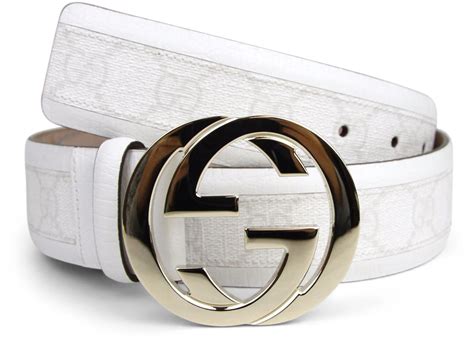 white gucci belt etsy